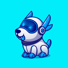 perro robot 
lindo